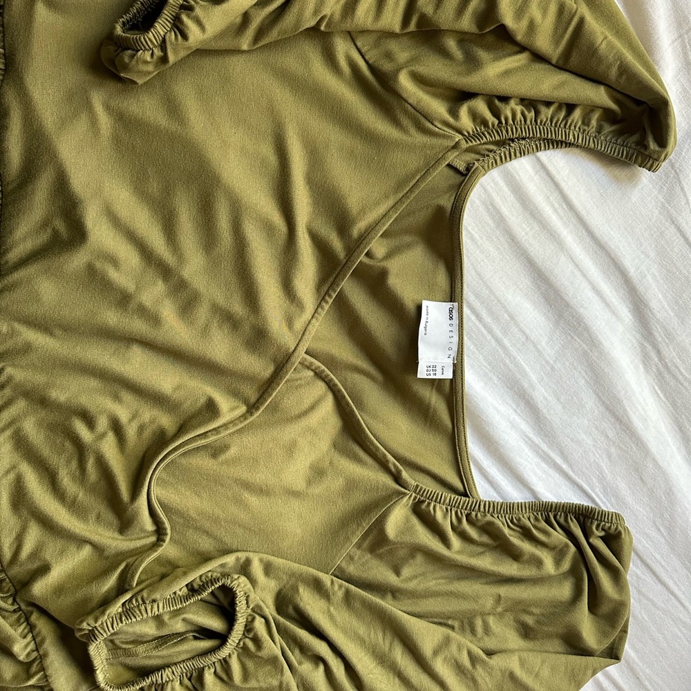 Asos Design Curve Jersey Wrap Smock Midi Dress - image 3